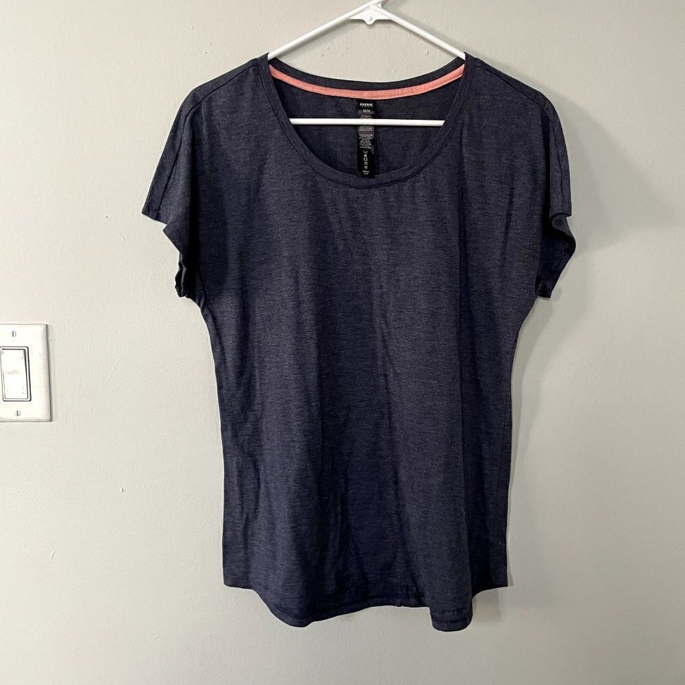 RBX indigo blue short sleeved women's top workout athleisure size small